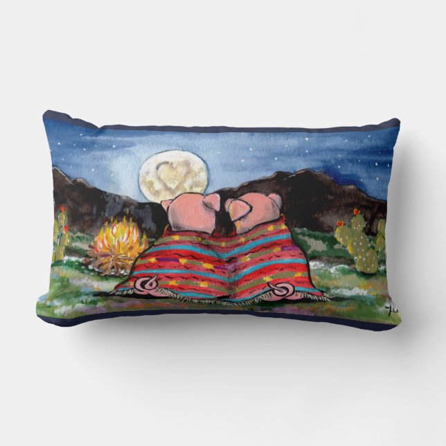 Rectangle Chiens dans un Coussin de concepteur de jeux de co (Recto)