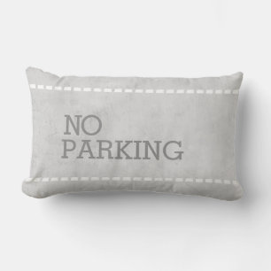 Rectangle citation coussin pas de parking en panne gris et b