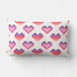 Rectangle Coeurs colorés Coussin