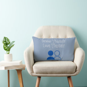Rectangle Connais-Toi, Aimez-Vous Coussin Lumbar