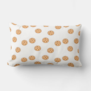 Rectangle cookies sur le coussin lombaire blanc