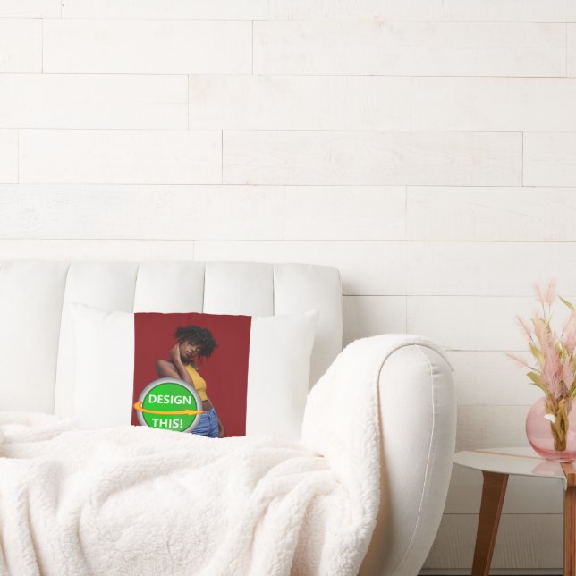 Rectangle COOL ! Coussin Lumbar 13" x 21" coton - Personnali (Canapé)