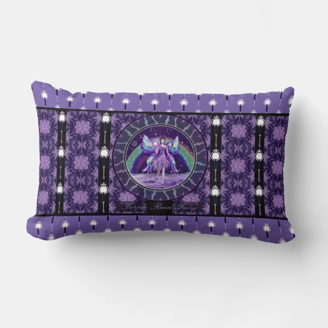 Rectangle Coque Coussin de la fée Purple Rain (Recto)