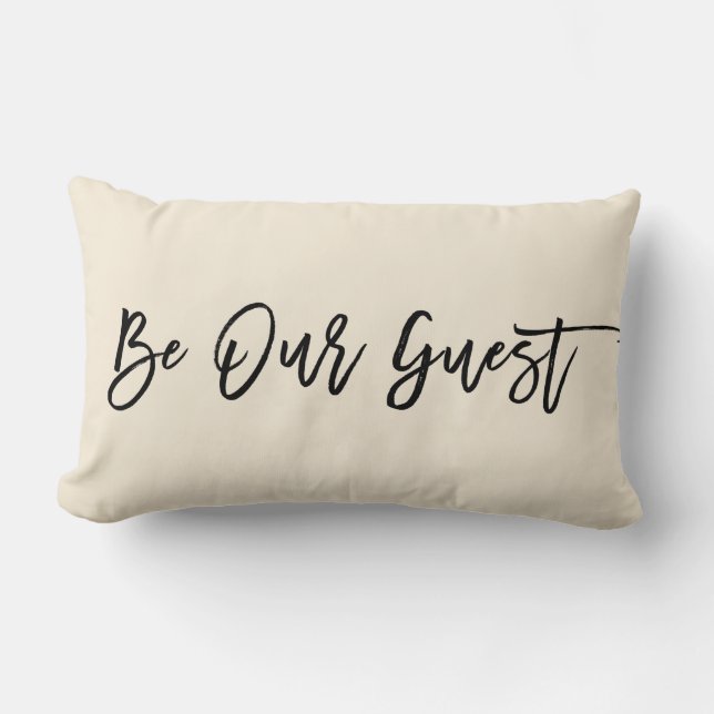 Rectangle COULEUR AU CHOIX - Coussin Be Our Guest (Recto)