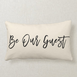 Rectangle COULEUR AU CHOIX - Coussin Be Our Guest