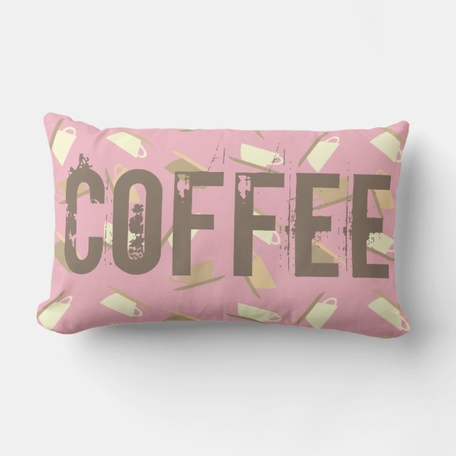 Rectangle Coupe de café funky Coupe Motif Coussin Jeu Oreill (Recto)