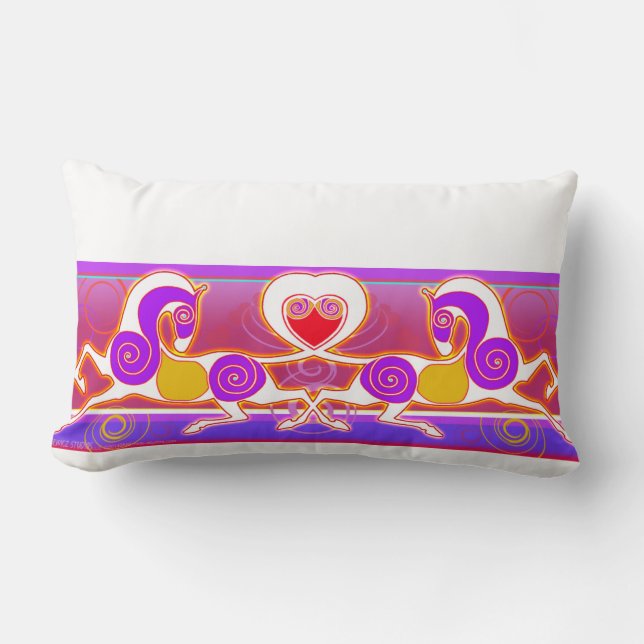 Rectangle Coussin 2014 de RunequineTM : Amour (Recto)