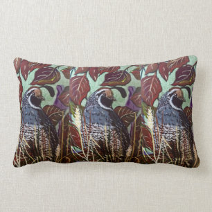 Rectangle Coussin 2 de cailles de Californie