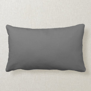 Rectangle Coussin à Accent solide gris charbon