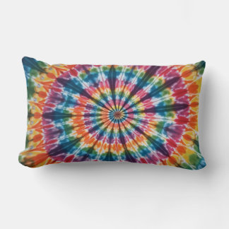 Rectangle coussin à cravate arc-en-ciel