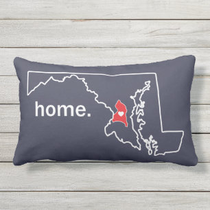 Rectangle Coussin à la maison du comté du Maryland - Cie. de