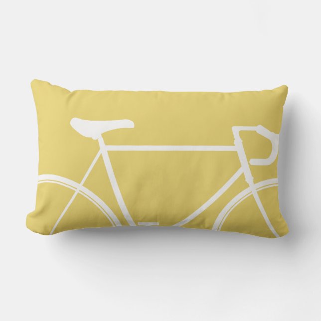 Rectangle Coussin abstrait de vélo (Recto)