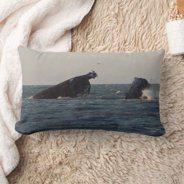 Rectangle Coussin américain Atlantus Concrete Shipwreck (Couverture)