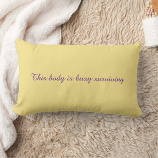 Rectangle Coussin avec un message inspirant