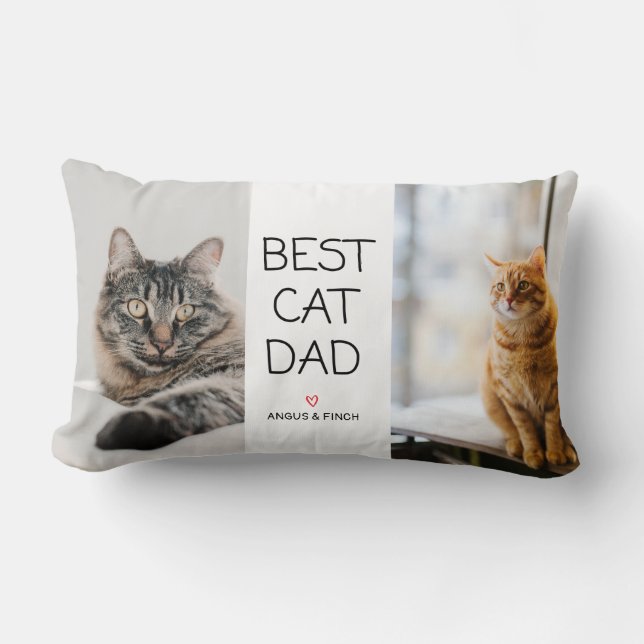 Rectangle Coussin Best Cat Papa Lumbar (Recto)