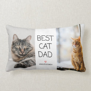 Rectangle Coussin Best Cat Papa Lumbar