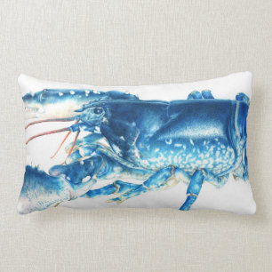 Rectangle Coussin bleu de bois de charpente de beaux-arts de