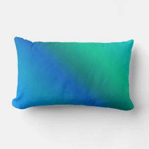 Rectangle Coussin bleu et Turquoise