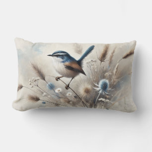 Rectangle Coussin bleu Wren
