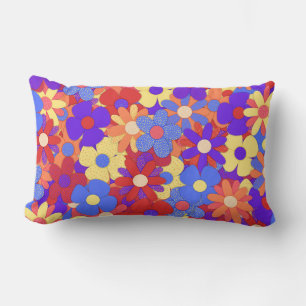 Rectangle Coussin bouillonnant Bouquet Lumbar