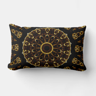 Rectangle Coussin Brown Mandala Lumbar