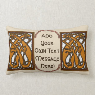 Rectangle Coussin Celtic Dogs Lumbar