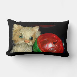 Rectangle Coussin chaton/chat. Amusant pour tous.