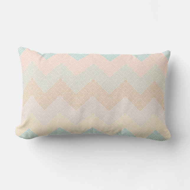 Rectangle Coussin Chevron Dots Lumbar (Recto)