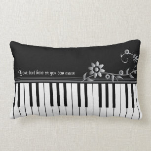 Rectangle Coussin chic personnalisable de piano