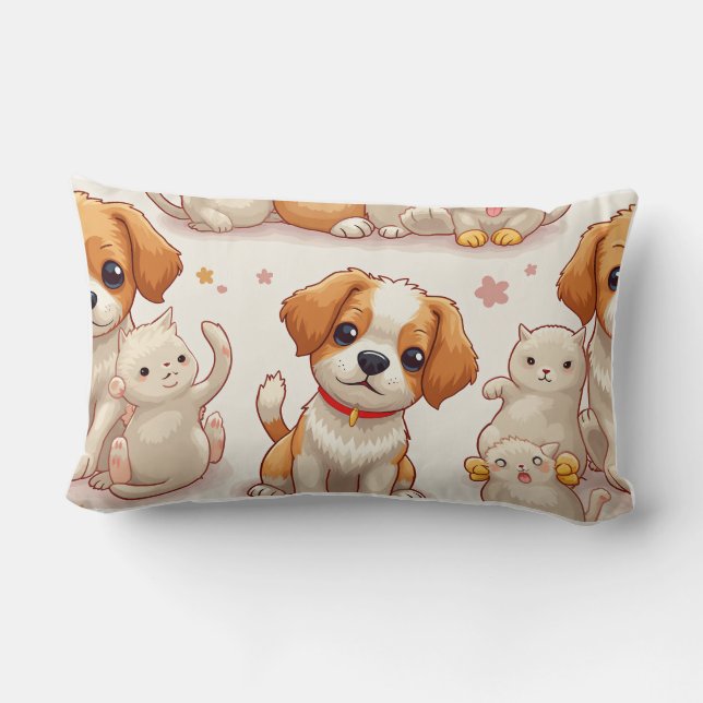 Rectangle coussin chiot (Verso)