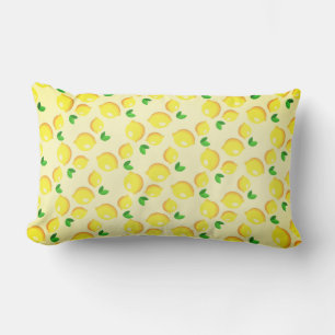 Rectangle Coussin citrons jaunes