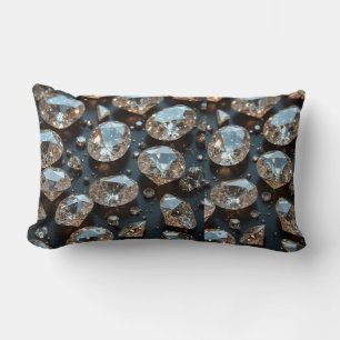 Rectangle Coussin coussin diamant a l'air vrai luxe diamant