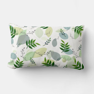Rectangle Coussin d'accent - Coussin jeté à motif botanique