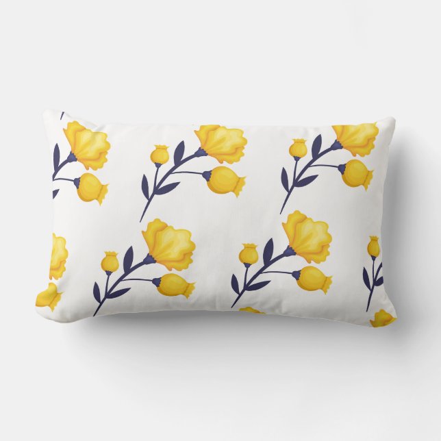 Rectangle Coussin d'accent-Tulipes  (Recto)