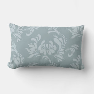 Rectangle Coussin d'accentuation bleu et zinc