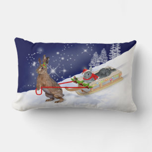 Rectangle Coussin d'accentuation de la course de traîneau