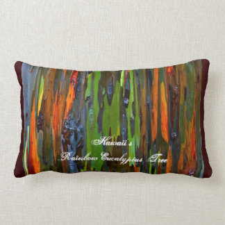 Rectangle Coussin d'arbre d'eucalyptus de l'arc-en-ciel