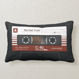Rectangle Coussin de bande de mélange de cassette de musiqu