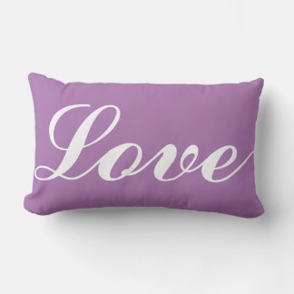 Rectangle Coussin de bois - Amour (Lavande)