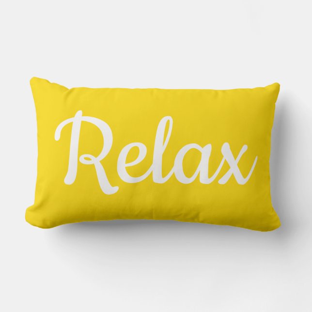 Rectangle Coussin de bois - Relaxer (Recto)