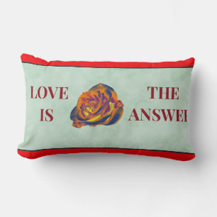 Rectangle Coussin de bois Rose orange