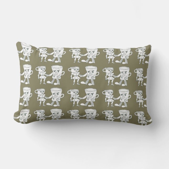 Rectangle Coussin de café Lumbar (Recto)