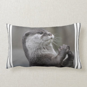 Rectangle Coussin de cerveau de loutre