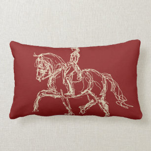 Rectangle Coussin de cheval de dressage