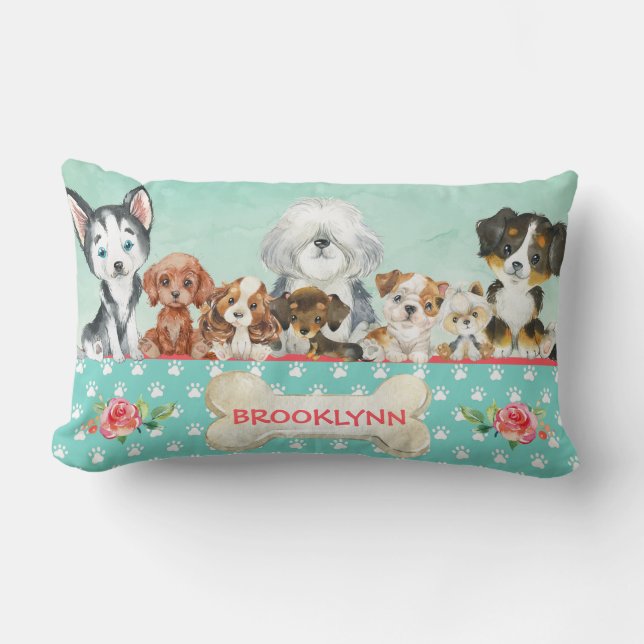 Rectangle Coussin de Chien de Chien de Chien De Chien De Chi (Recto)