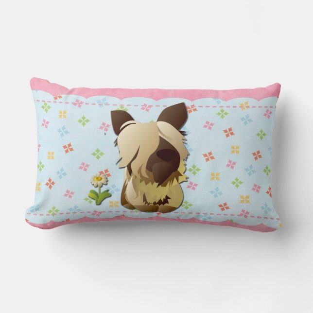 Rectangle Coussin de chien mou (Recto)
