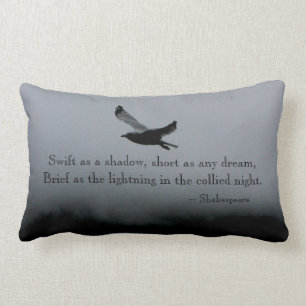 Rectangle Coussin de citation de mouette