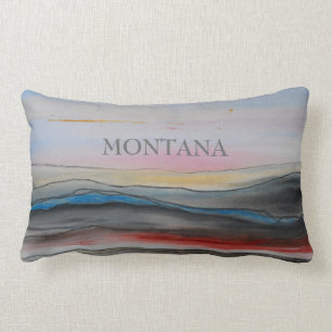 Rectangle Coussin de citation du Montana
