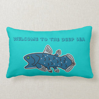 Rectangle Coussin de Coelacanth "ACCUEIL VERS la MER