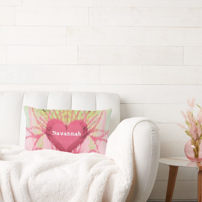 Rectangle coussin de coeur Tourbillonnant iKat Girly (Canapé)